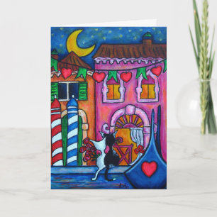 "Venedig Amore"-kort för Valentines day Helgkort