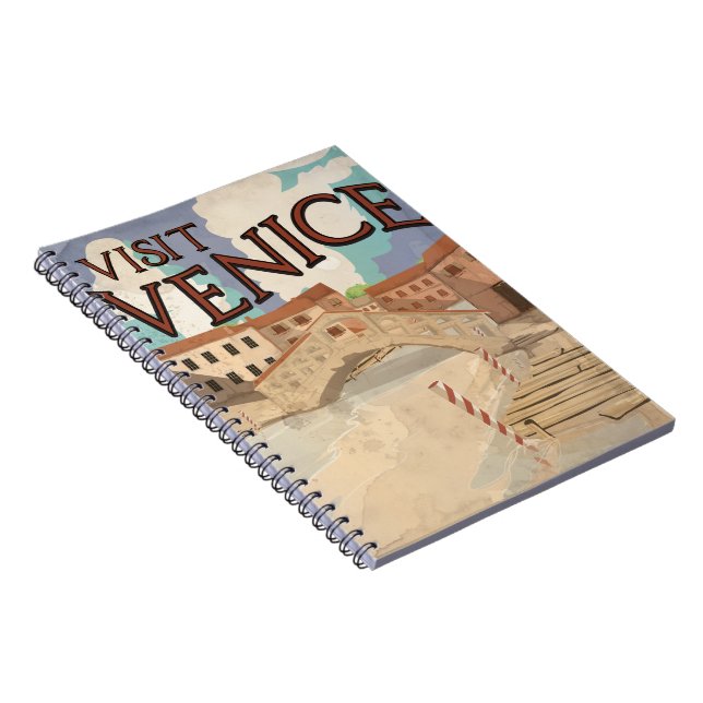 Venedig Anteckningsbok Med Spiral (Högra Sidan)
