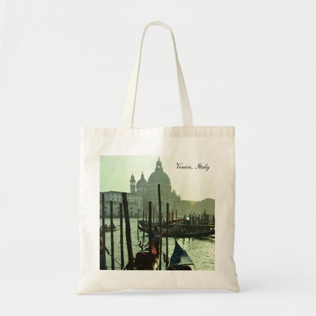 Venedig, Arkitektur, Gondolas No.3 (Tote Bag) Tygkasse (Framsidan)