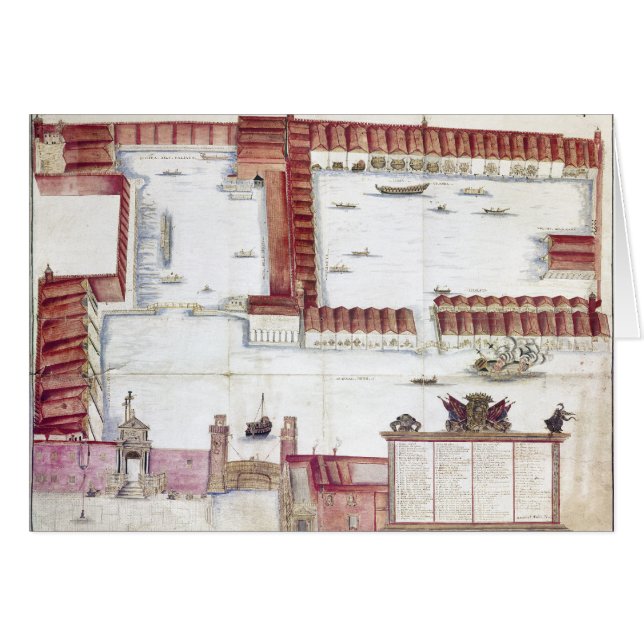 VENEDIG: ARSENALE HÄLSNINGSKORT (Framsidan Horizontal)