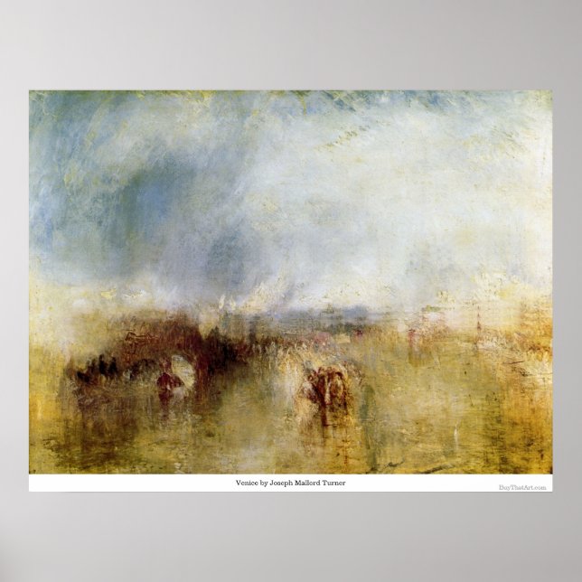 Venedig av Joseph Mallord Turner Poster (Framsidan)
