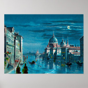 Venedig av Moonlight Poster