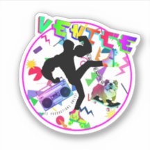 Venedig Beach & English Bulldog | 90-talet Neon Fä