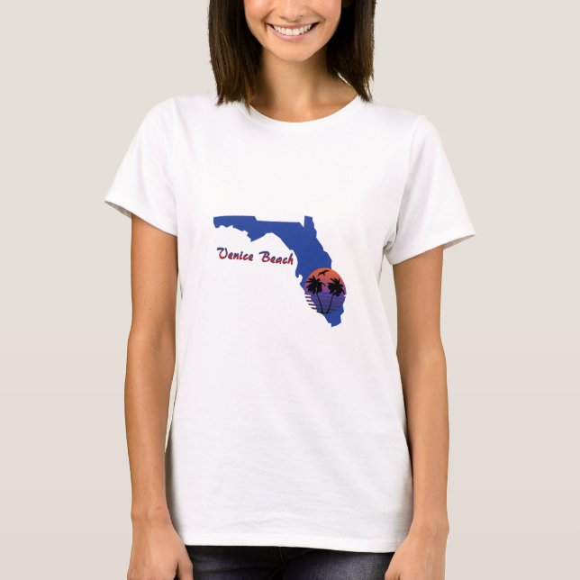 Venedig Beach Florida T Shirt (Framsida)