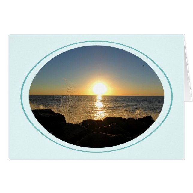 Venedig Beach Sunset 2 Hälsningskort (Framsidan Horizontal)