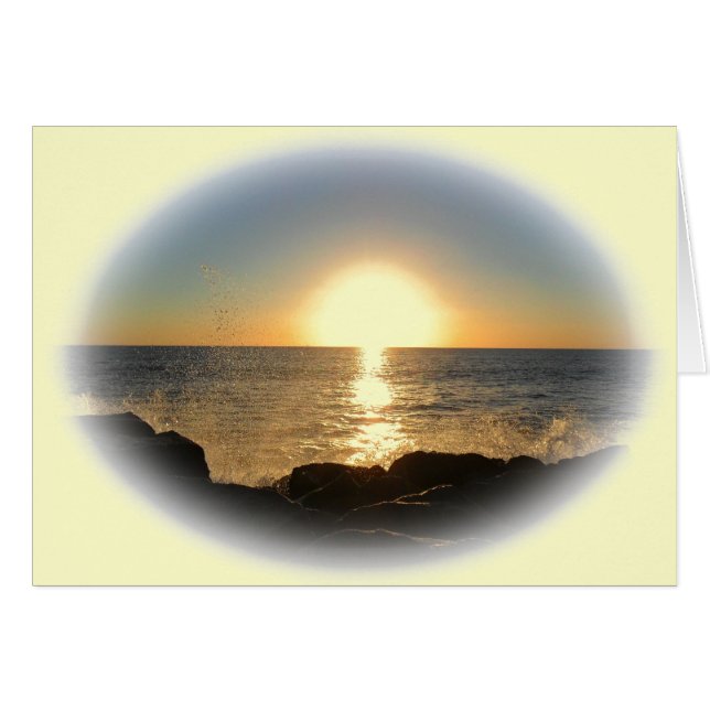 Venedig Beach Sunset 2 Hälsningskort (Framsidan Horizontal)