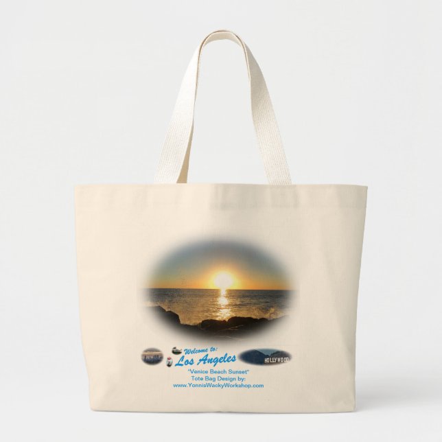 Venedig Beach Sunset 2 Jumbo Tygkasse (Framsidan)