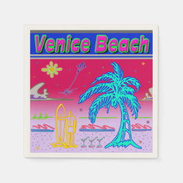 ’Venedig Beach’ Surfer Napkins Pappersservett