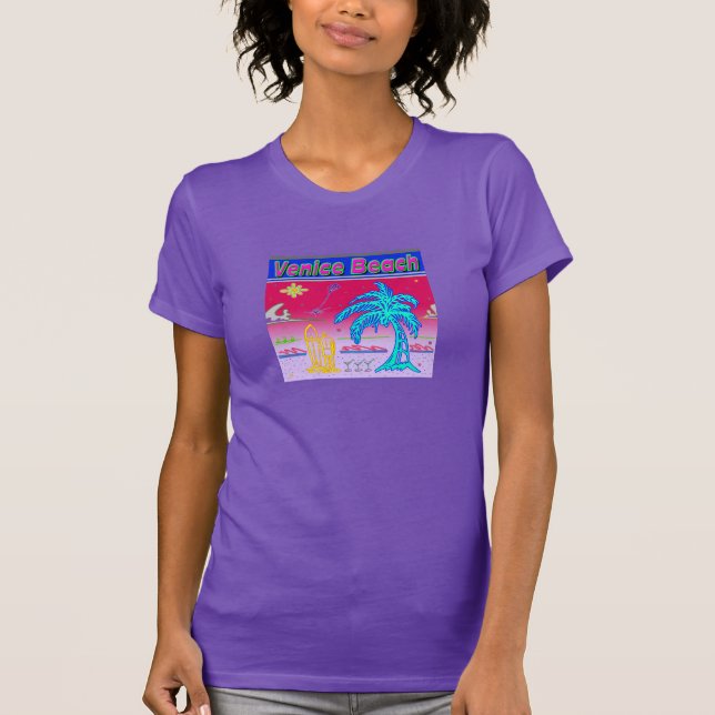 ’Venedig Beach’ Surfer Shirt Tee (Framsida)