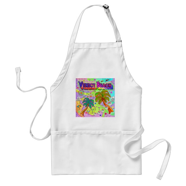 Venedig Beach Vacation Target Apron Förkläde (Framsidan)