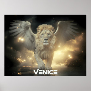 VENEDIG - BEFLUGEN LEJON POSTER