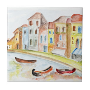 Venedig begrepp kakelplatta