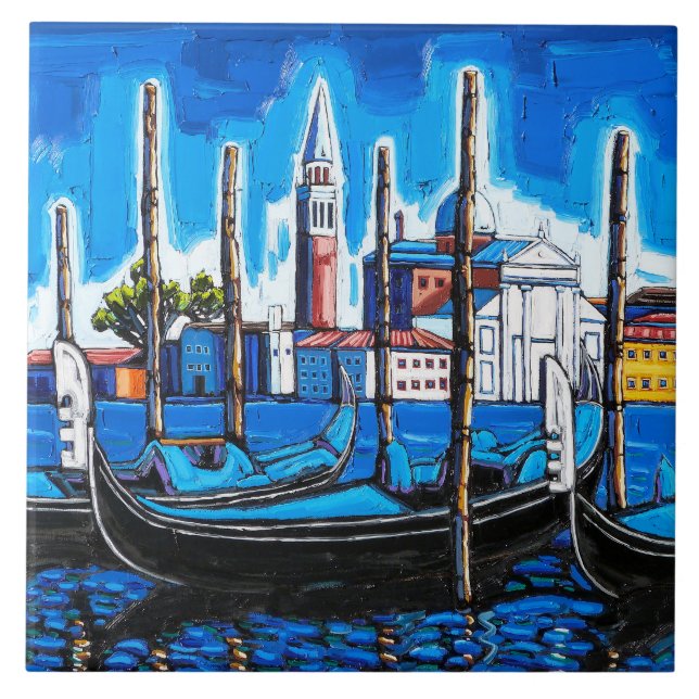 Venedig belägger med tegel kakelplatta (Framsidan)