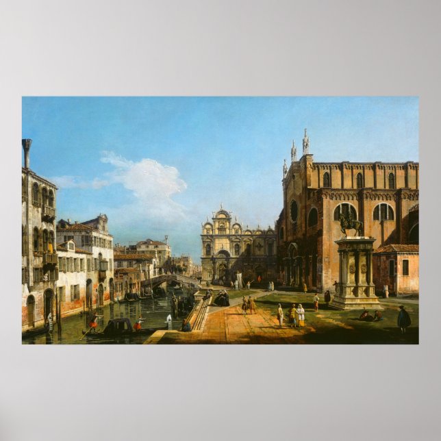 Venedig - Bernardo Bellotto Finkonstplakat Poster (Framsidan)
