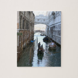 Venedig berömd Bridge of Sighs, Venezia Italien Pussel