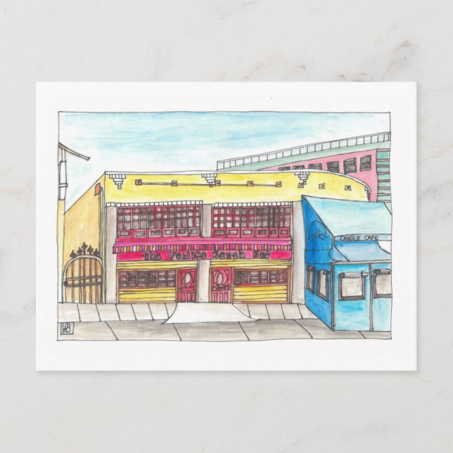 Venedig Boardpromenad #3 Vykort (Framsida)