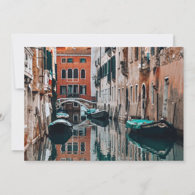 Venedig Boats Inbjudningar (Framsida)