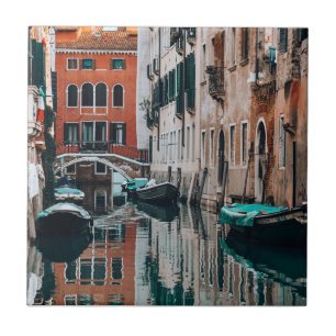 Venedig Boats Kakelplatta