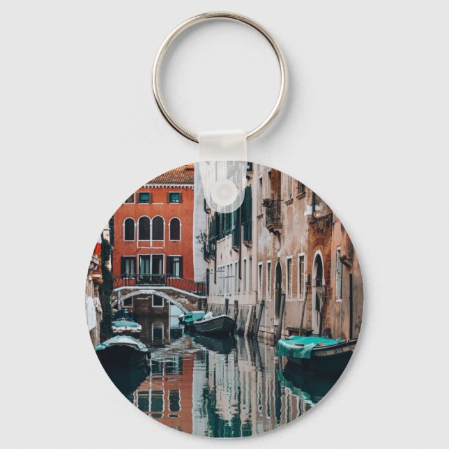 Venedig Boats Nyckelring (Framsida)