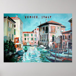 Venedig Boats Poster