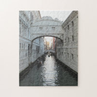 Venedig Bridge of Signs Photograph Jigszle Puzzle
