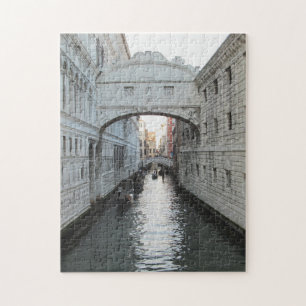 Venedig Bridge of Signs Photograph Jigszle Puzzle Pussel