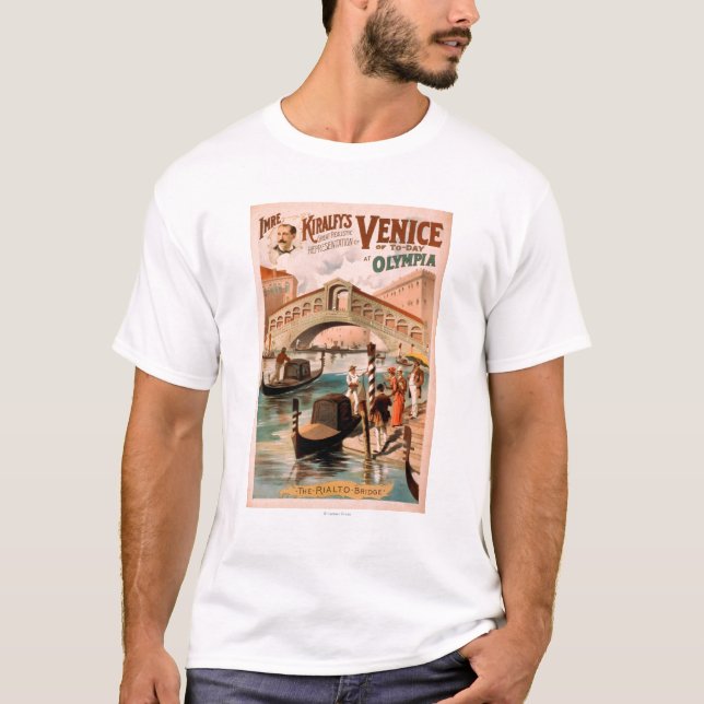 Venedig brud av havet på Olympia gondoler 2 T-shirt (Framsida)