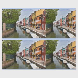 Venedig Burano Kaffe Mugg Presentpapper