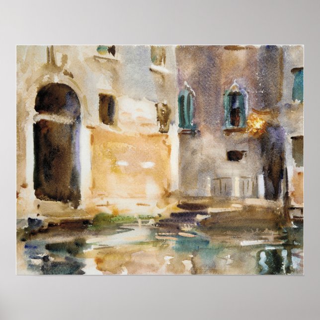 Venedig (ca 1903) av John Singer Sargent Poster (Framsidan)
