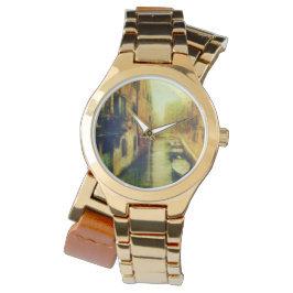 Venedig Canal Balcony Painting Armbandsur