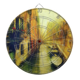 Venedig Canal Balcony Painting Darttavla