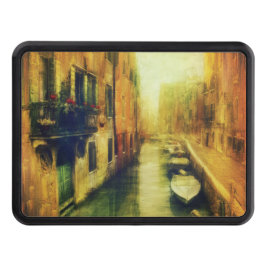 Venedig Canal Balcony Painting Dragkroksskydd