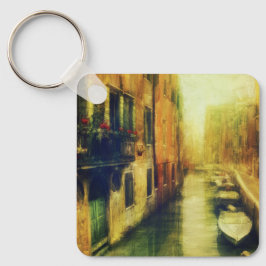 Venedig Canal Balcony Painting Nyckelring
