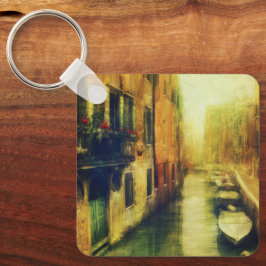 Venedig Canal Balcony Painting Nyckelring