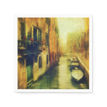 Venedig Canal Balcony Painting