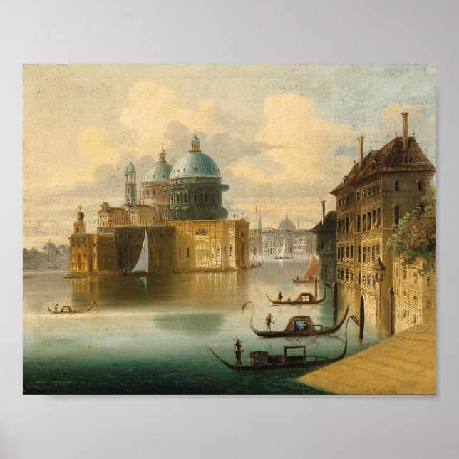 Venedig, Capriccio | Johann Wilhelm Jankowsky Poster (Framsidan)