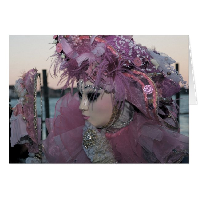 Venedig Carnival XIV Hälsningskort (Framsidan Horizontal)