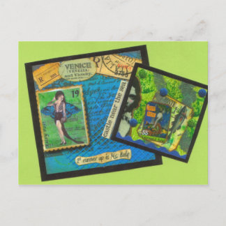 Venedig Castle nära vykort för sjötransport