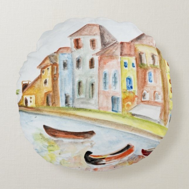 Venedig Concept Rund Kudde (Framsidan)