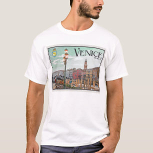 Venedig - den storslagna kanalen och Rialto T Shirt