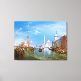 Venedig: Doganaen och Sanen Giorgio Maggiore Canvastryck