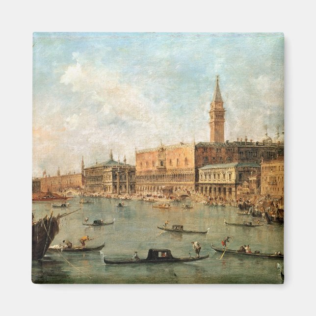 Venedig: Doge's Palace och Molo från Ba Magnet (Framsidan)