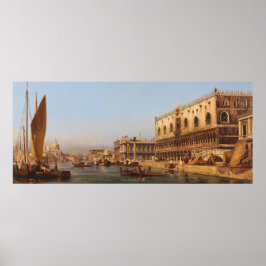 Venedig: Doges palats och Molo Poster