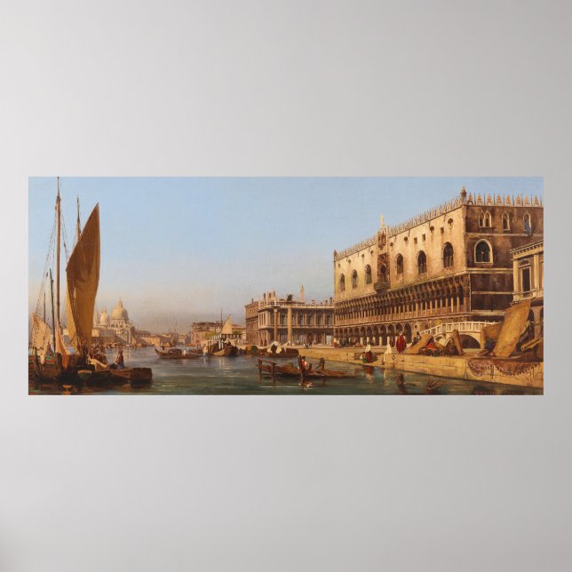 Venedig: Doges palats och Molo Poster (Framsidan)