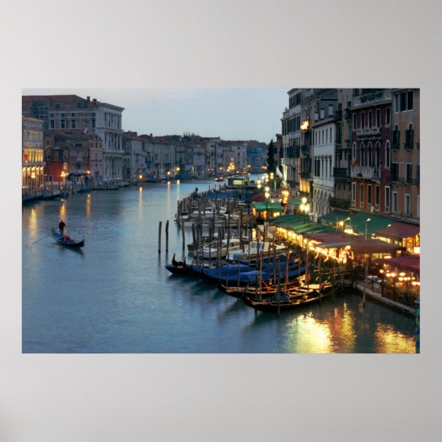 Venedig Evening Grand Canal Poster (Framsidan)