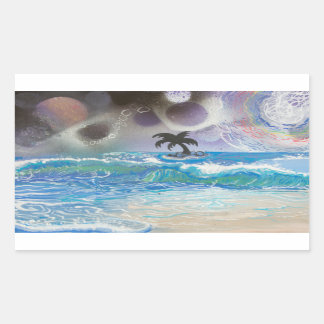 "Venedig Fall"- 4,5" x 2,7" Glossy Sticker Rektangulärt Klistermärke