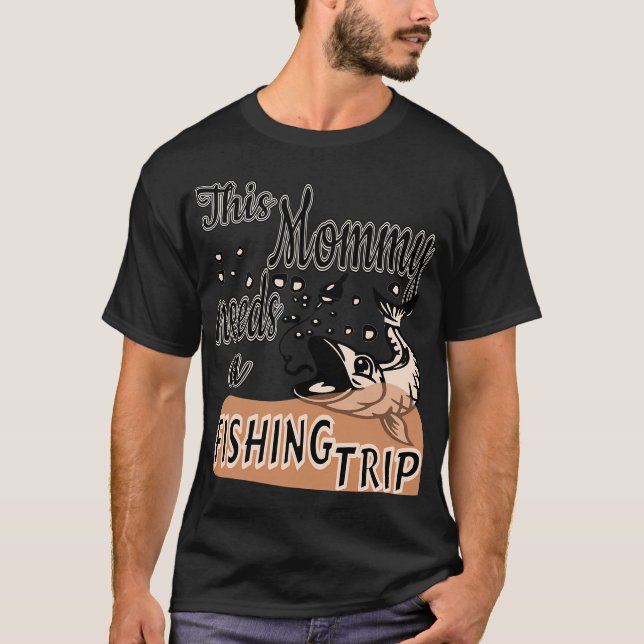 Venedig Fiskande Mamma T Shirt (Framsida)