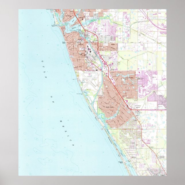 Venedig Florida Karta (1973) Poster (Framsidan)