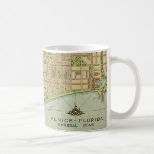 Venedig Florida Vintage Karta Kaffemugg