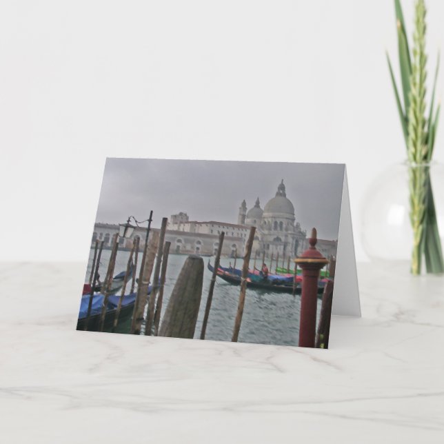 Venedig - gondoler kort (Framsida)